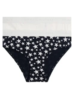 Tommy Hilfiger Blue Signature Print Briefs 2-Pack