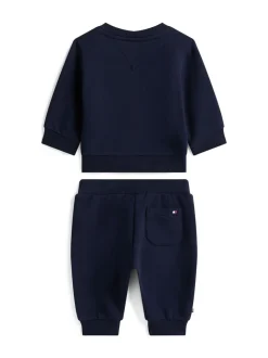 Tommy Hilfiger Blue Varsity Sweatshirt And Joggers Set