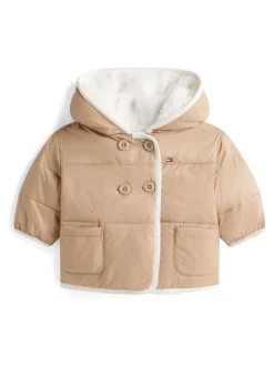 Tommy Hilfiger Brown Reversible Teddy Fleece Jacket