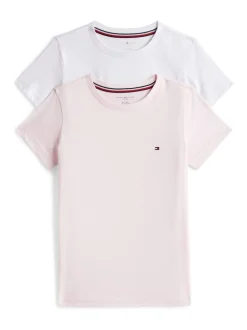 Tommy Hilfiger White 2 Pack Signature Crew Neck T-Shirts