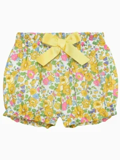 Trotters London Little Yellow Liberty Print Betsy Bloomers Shorts