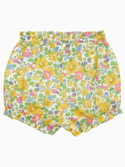 Trotters London Little Yellow Liberty Print Betsy Bloomers Shorts