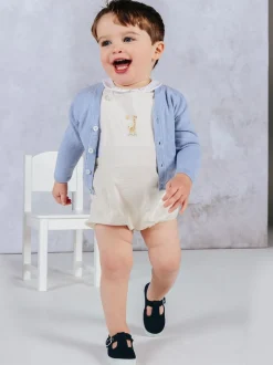 Trotters London Navy Blue Nantucket Canvas Shoes