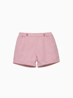 Trotters London Pink Georgina Herringbone Shorts