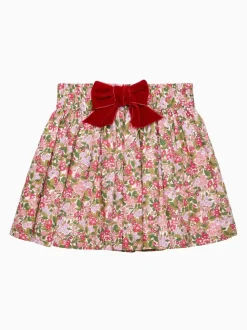 Trotters London Red Hedgerow Skirt