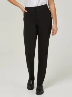 Trutex Straight Leg Twin Pocket Girls Black School Trousers