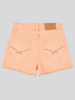 U.S. Polo Assn Orange Wash Denim Shorts