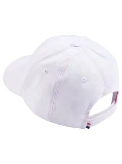 U.S. Polo Assn. White Girls Double Horsemen Canvas 100% Cotton Cap