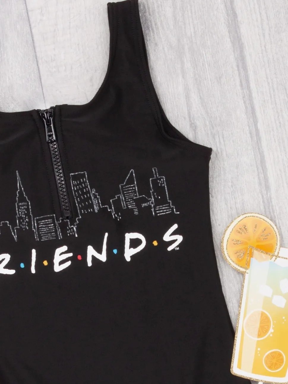 Vanilla Underground Black Friends Girls Swimsuit