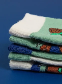 Vanilla Underground Green Kids Gruffalo Socks 5 Pack