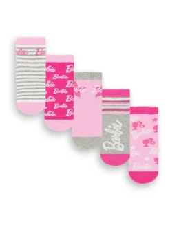 Vanilla Underground Pink Barbie Calf Socks Set of 5