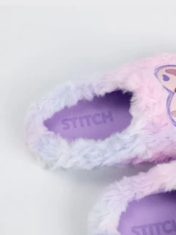 Vanilla Underground Pink Lilo & Stitch Heart Character Mule Slippers