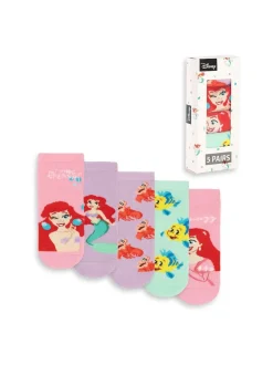 Vanilla Underground Pink Little Mermaid Calf Socks Set of 5