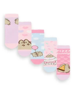 Vanilla Underground Pink Girls Pusheen Socks 5 Pack