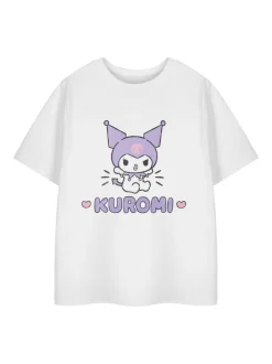 Vanilla Underground White Girls Hello Kitty Short Sleeve 100% Cotton T-Shirt
