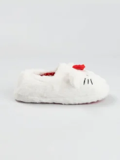 Vanilla Underground White Hello Kitty Character Face Slippers