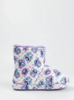 Vanilla Underground White Lilo & Stitch Character AOP Slipper Boots