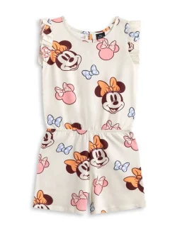 Vanilla Underground White Disney Minnie Mouse Multicoloured Sleeveless Playsuit