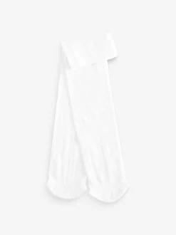 White 40 Denier Spot Tights