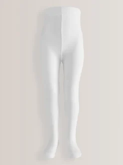 White 40 Denier Spot Tights