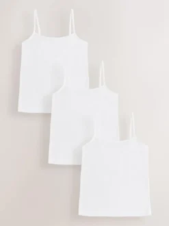White 3 Pack Cami Vest (1.5-16yrs)