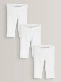 White 3 Pack Cropped Leggings (3-16yrs)