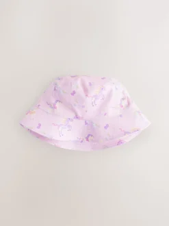 White Bucket Hats 2 Pack (3mths-16yrs)