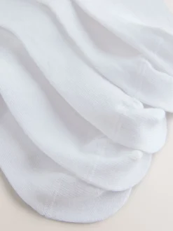 White Cotton Rich Diamante Ankle Socks 5 Pack