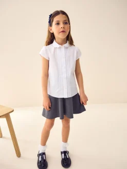 White Cotton Rich Scalloped Collar School Shirt (3-14yrs)