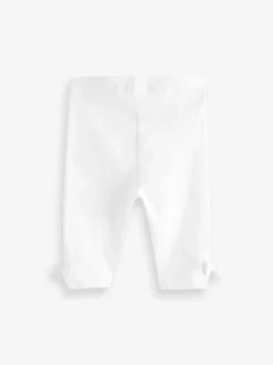 White Cropped Leggings (3mths-7yrs)