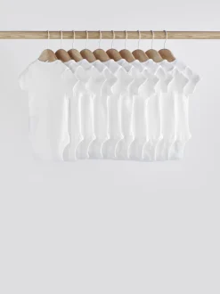 White Essential 10 Pack Short Sleeve Bodysuits
