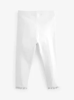 White Lace Trim Leggings (3mths-7yrs)