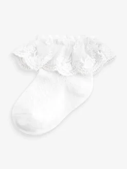 White Occasion Lace Socks 1 Pack (0mths-2yrs)