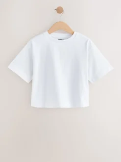White Oversized Heavyweight Boxy T-Shirt (3-16yrs)