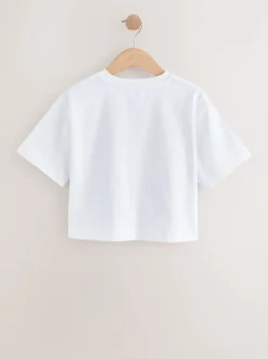 White Oversized Heavyweight Boxy T-Shirt (3-16yrs)