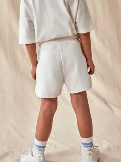 White Plain Jersey Shorts (3-16yrs)