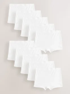 White Short Briefs 10 Pack (2-16yrs)