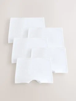 White Short Briefs 5 Pack (2-16yrs)