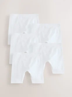 White Shorts Long Leg Briefs 5 Pack (2-16yrs)
