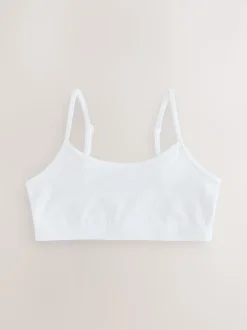 White Strappy Crop Tops 7 Pack (5-16yrs)