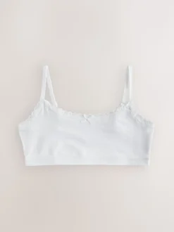 White Strappy Crop Tops 3 Pack (5-16yrs)