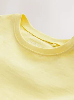 Yellow 100% Cotton Daisy Short Sleeve T-Shirt (3mths-7yrs)