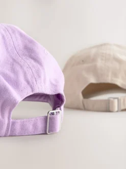 Yellow and Purple Baseball Caps 2 Pack (1-16yrs)