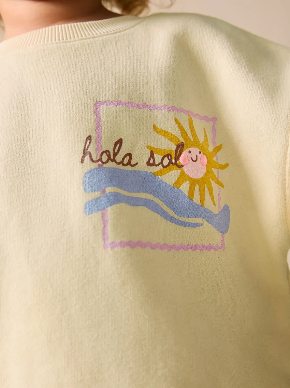 Yellow Animal Print Sweatshirt and Barrel Leg Joggers Set (3mths-7yrs)