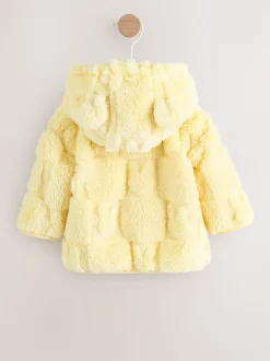 Yellow Bunny Baby Fleece Hooded Zip Jacket (0mths-2yrs)