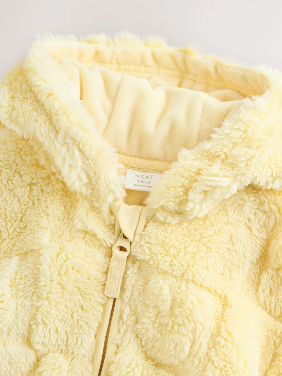 Yellow Bunny Baby Fleece Hooded Zip Jacket (0mths-2yrs)