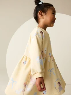 Yellow Fairy Sweat Dress (3mths-7yrs)