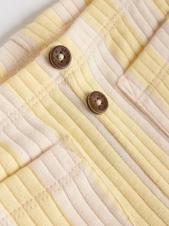 Yellow Flower/ Stripe Long Sleeve Top And Leggings Set 6 Piece (0mths-3yrs)