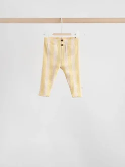 Yellow Flower/ Stripe Long Sleeve Top And Leggings Set 6 Piece (0mths-3yrs)