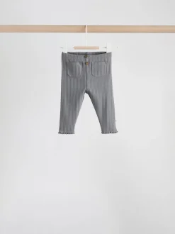 Yellow Flower/ Stripe Long Sleeve Top And Leggings Set 6 Piece (0mths-3yrs)